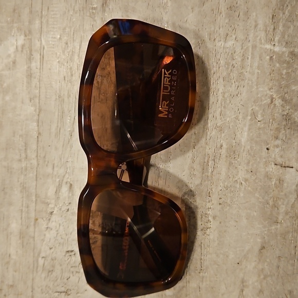 MR TURK by TRINA TURK Andros Sunglasses ~ Tortoise Brown Acetate Polarized NWT - Picture 10 of 16
